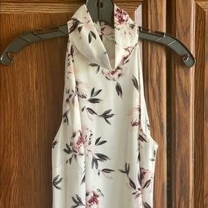 White House Black Market Floral Blouse